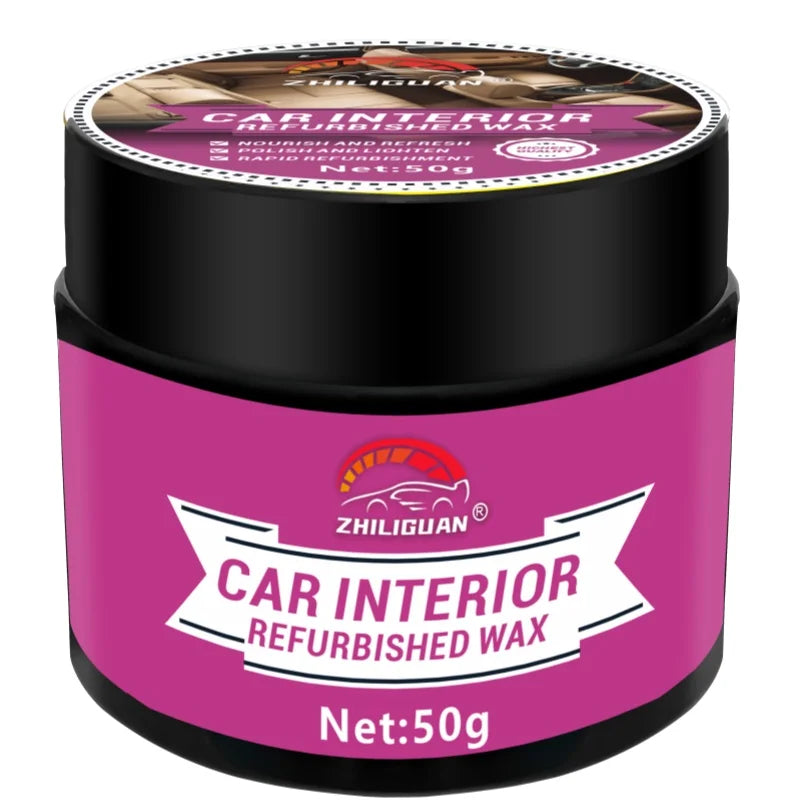 Car interior renovation wax, crystal plating wax, repair bumper scratches, restore car interior gloss, repair plastic PU leather