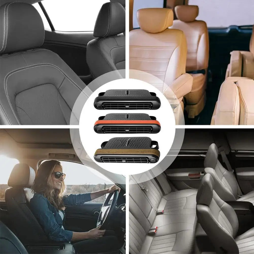 Car Seat Fan - High Speed USB Cooling Fan with Strong Wind, Backrest Ventilation for Vehicles, 12V/24V Auto Cooling System