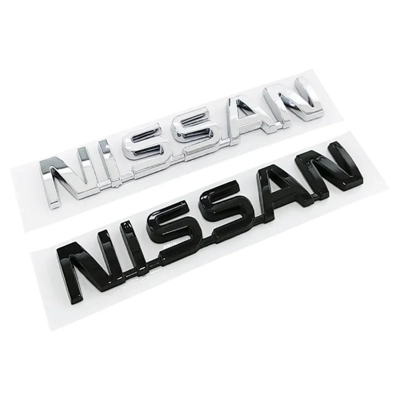 ABS Car Rear Trunk Bumper Tail Emblem Letter Sticker for Nissan Qashqai J11 J10 Leaf Juke Patrol Micra X Trail Tiida Nismo Note