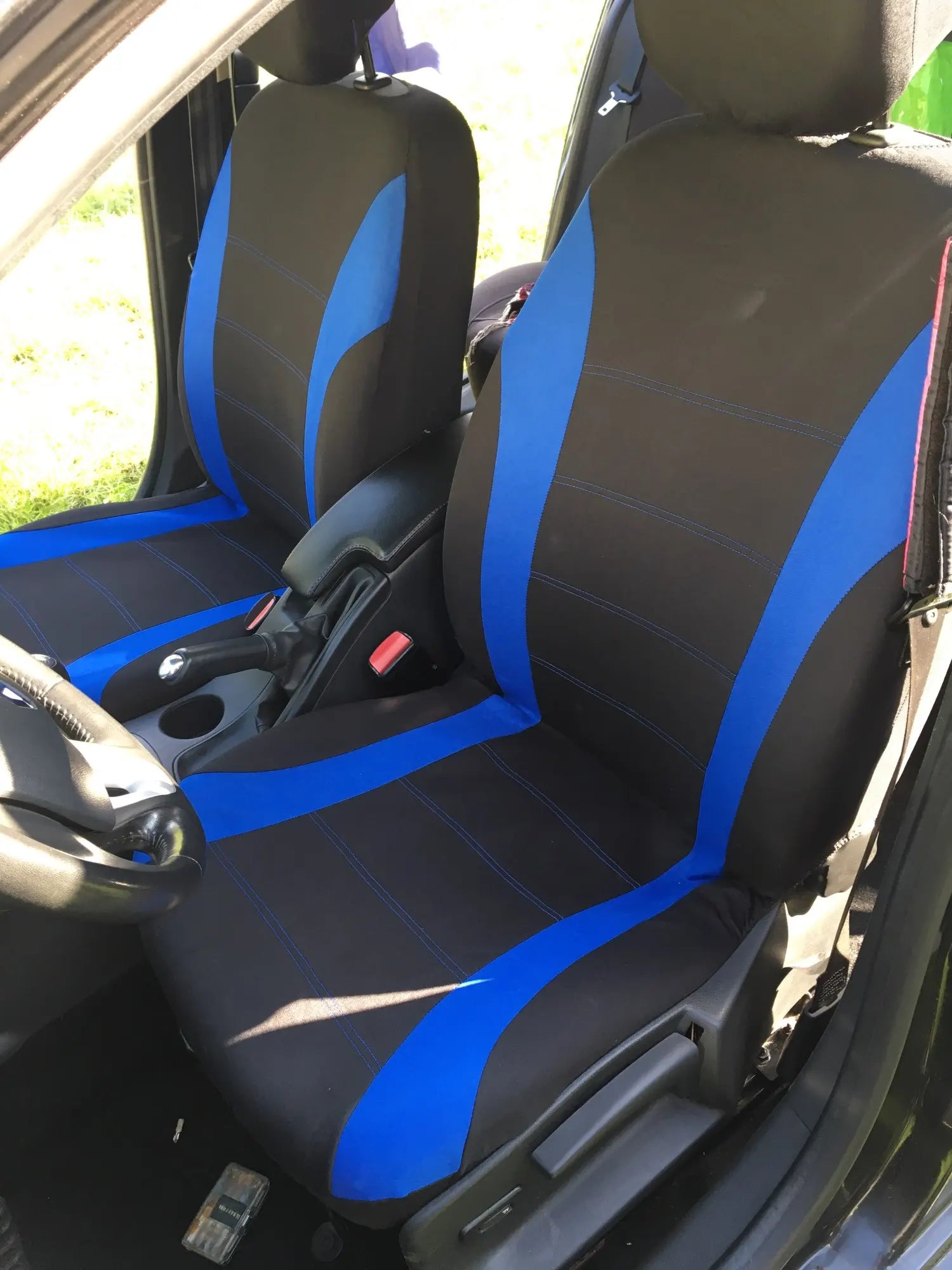 Auto Parts Car Seat Cover Polyester Fabric 2/4/9 Piece Set Four Season Universal Front/Rear Car Seat Cushion