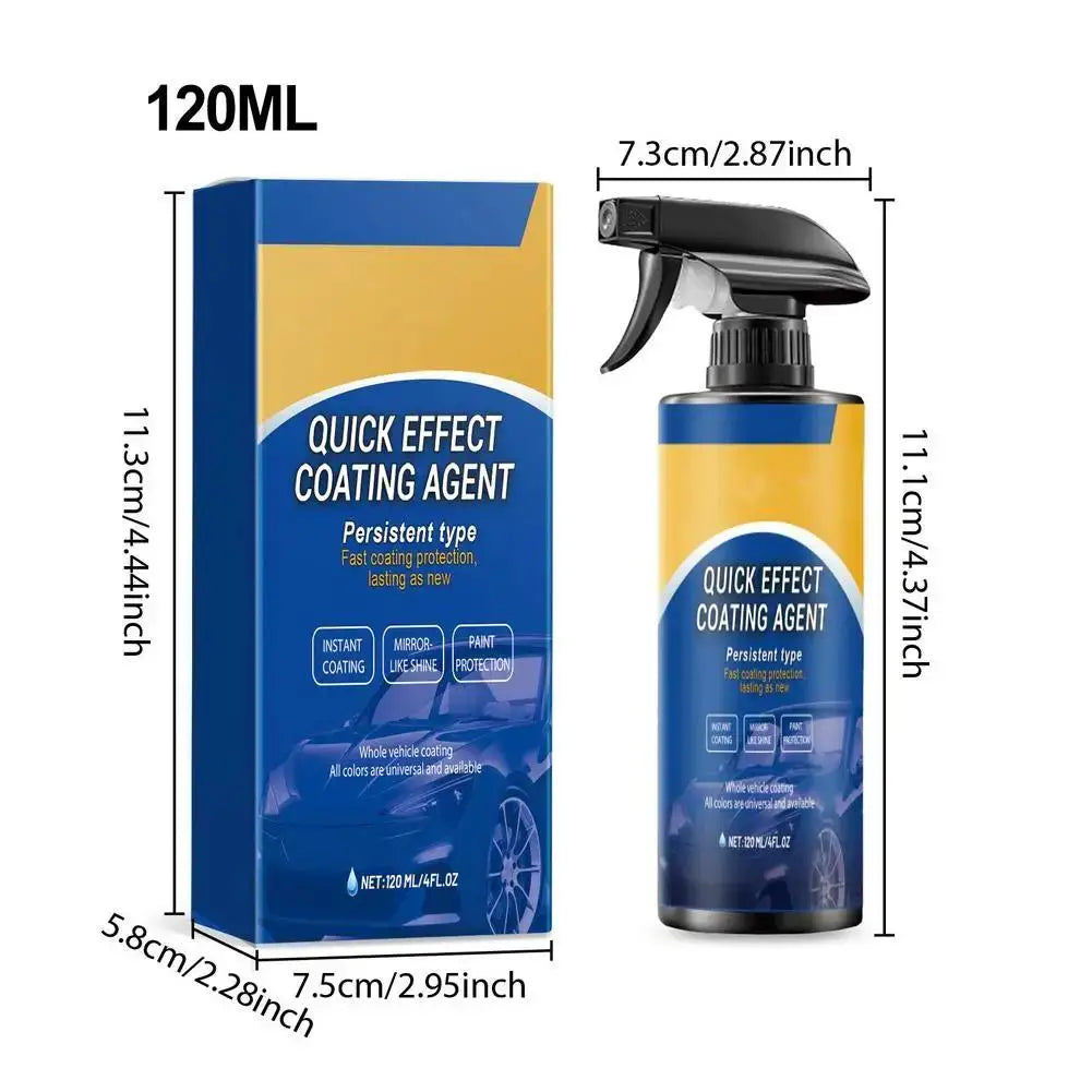 120ml Car Coating Spray Waterless Fast-Acting High-Protection Fast-Acting Car Scratch Remover Long-Lasting And Durable