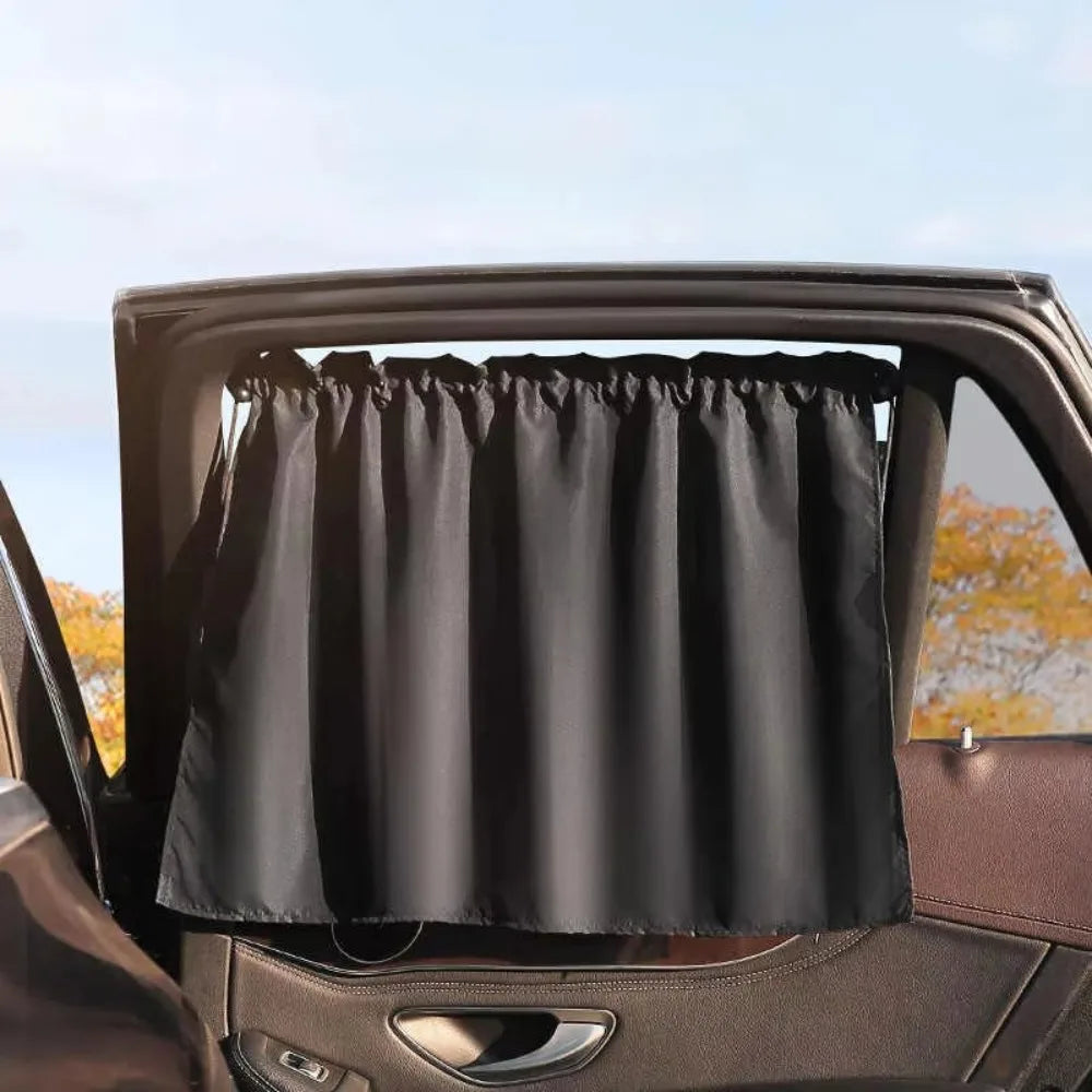 Black Suction Cup Curtain UV Protection Universal Side Window Car Window Sunshade Cover for Kid Baby Children Sunshade Summer
