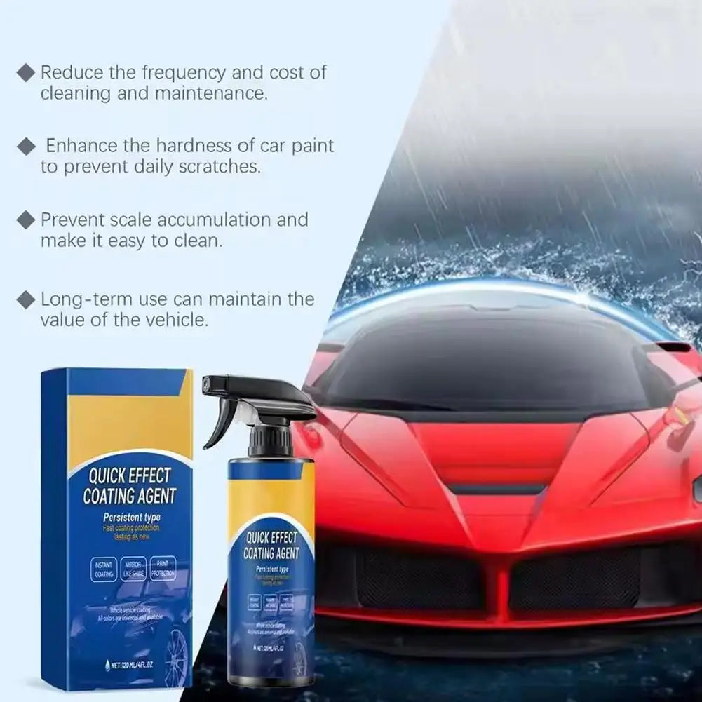 120ml Car Coating Spray Waterless Fast-Acting High-Protection Fast-Acting Car Scratch Remover Long-Lasting And Durable