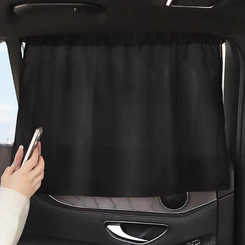 Black Suction Cup Curtain UV Protection Universal Side Window Car Window Sunshade Cover for Kid Baby Children Sunshade Summer