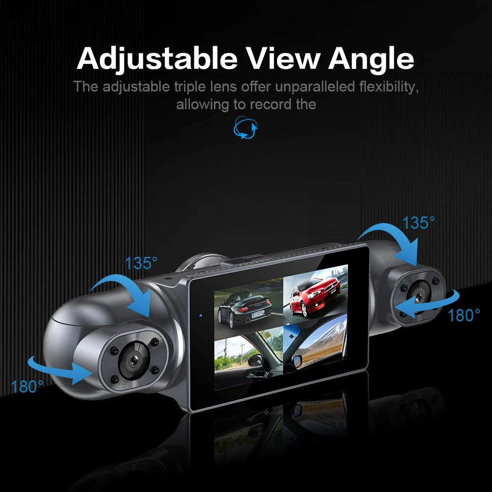 4Camera Car DVR 4*1080P 360 Degrees Video Recorder WIFI GPS Dash Cam Front right left Rear View camera 24h Parking Monitor Gift