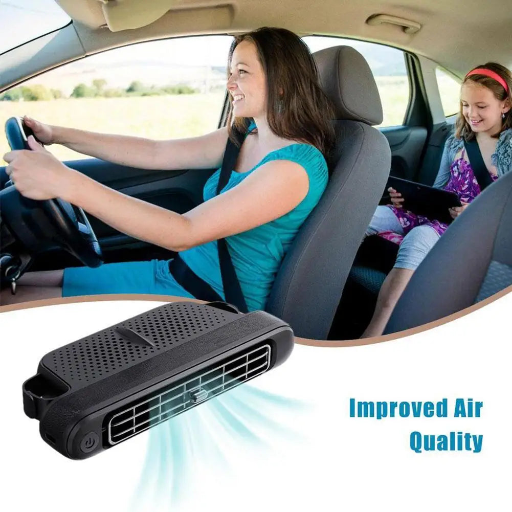 Car Seat Fan - High Speed USB Cooling Fan with Strong Wind, Backrest Ventilation for Vehicles, 12V/24V Auto Cooling System