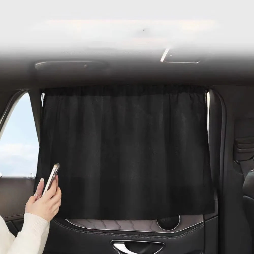 Black Suction Cup Curtain UV Protection Universal Side Window Car Window Sunshade Cover for Kid Baby Children Sunshade Summer