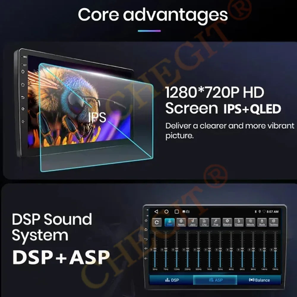 Universal 7/9/10 inch Android 13 Car Radio 64G Autoradio android 2 Din car radio GPS BT Central Multimedia Smart car systems