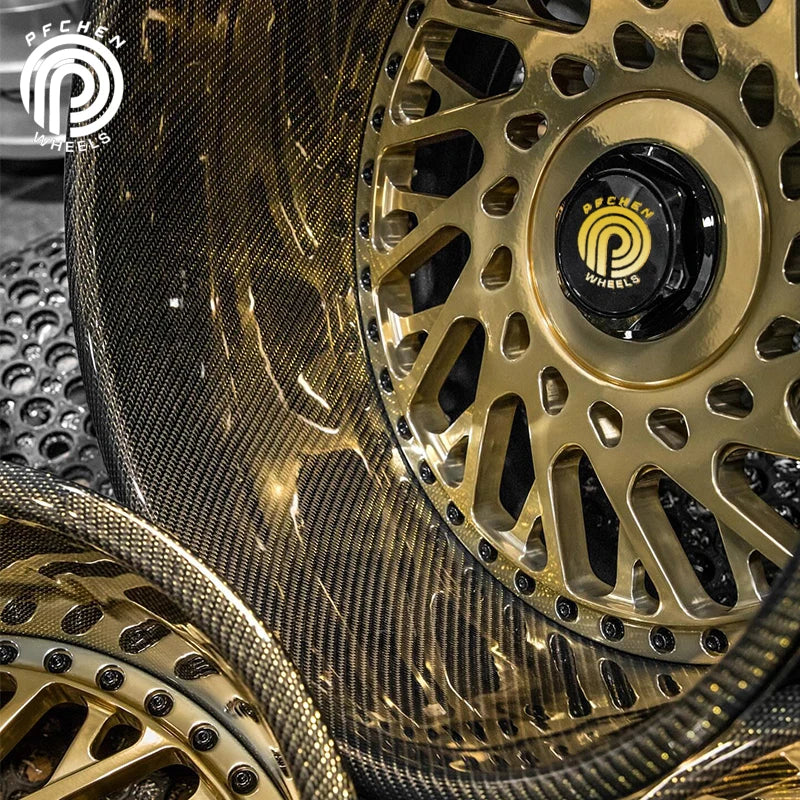 Ultra Light 2-Piece Forged Carbon Fiber Wheels High Quality Concave Shape 19 20 Inch Rims New Condition