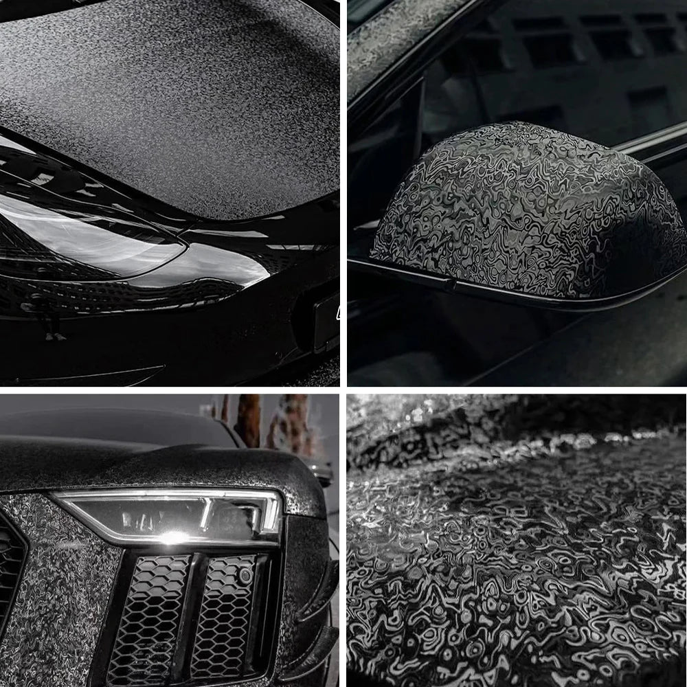 9D Carbon Fiber Car Sticker Self Adhesive Glossy Black Vinyl Wrap Film Anti-Scratch Auto Decoration Sticker for Cars Accessories