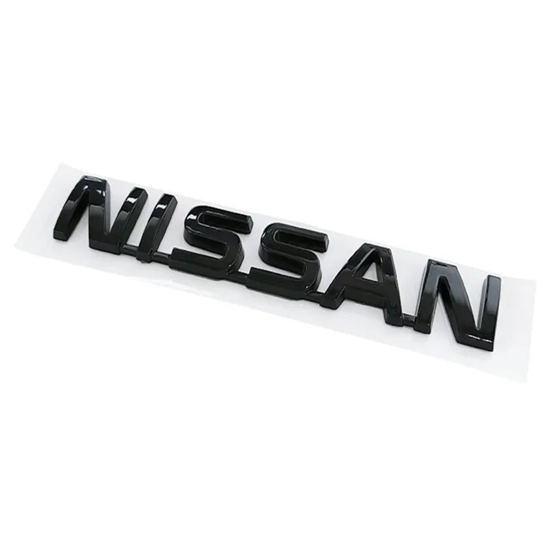 ABS Car Rear Trunk Bumper Tail Emblem Letter Sticker for Nissan Qashqai J11 J10 Leaf Juke Patrol Micra X Trail Tiida Nismo Note