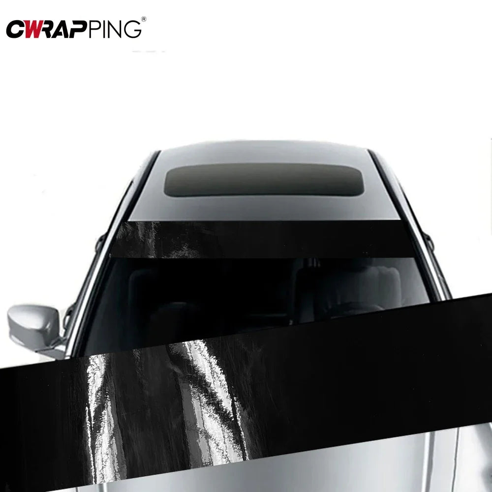 Car Sunshade Stickers 3D Design Vinyl Film Fly Eye One Way Vision Mesh Films Car Front Windshield  Decals for Auto Decoration