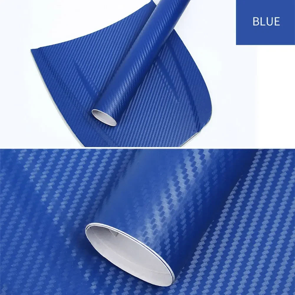 30x127cm Car 3D Carbon Fiber Roll Film Stickers DIY Vinyl Film Auto Interior Styling Carbon Fiber Decorative Decals