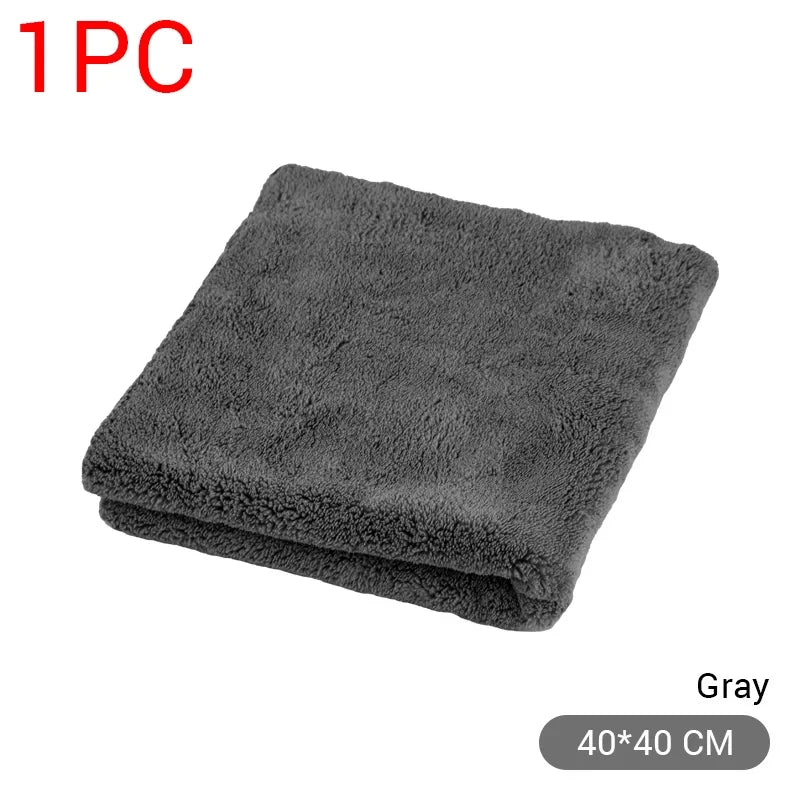 SEAMETAL Microfiber Car Towel Super Absorbency Car Cleaning Care Cloth Auto Towel One-Time Fast Drying for Car Wash Accessories