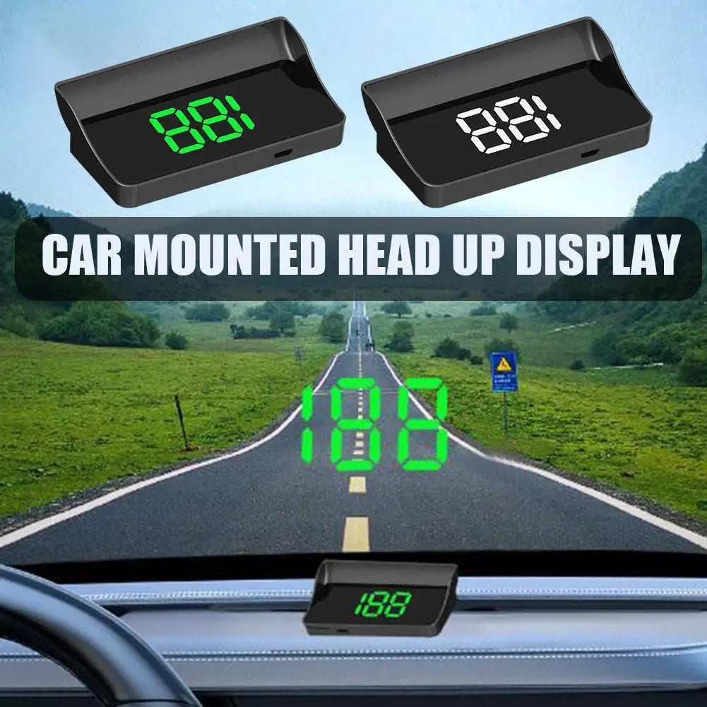M2 Head Up Display Car Universal Speedometer KMH/MPH HUD USB Cable Plug & Play GPS & Beidou Dual Satellite System