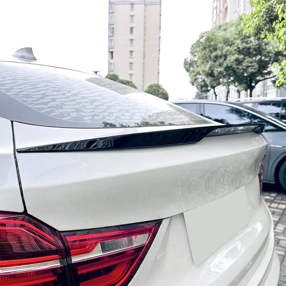 For BMW X4 F26 2014 2015 2016 2017 2018 Bodykit Car Rear Trunk Lid Rear Window Black Carbon Spoiler Wings Tuning Accessorie Part