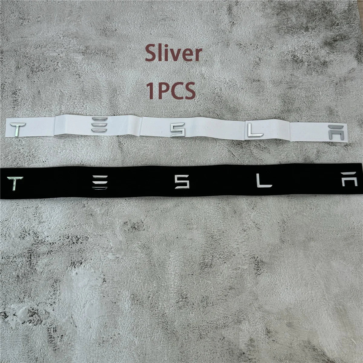 1PCS  Chrome Logo Car Rear Tailgate Sticker Emblem MODEL 3 S X Y accessories Badge Decal