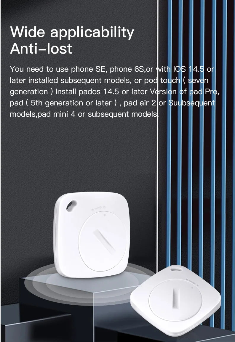 GPS Smart Air Tag Mini Smart Tracker Bluetooth Smart Tag Child Finder Pet Car Lost Tracker For Apple IOS System Find My APP