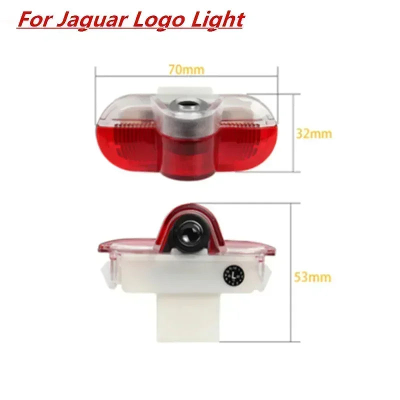 2PCS Led Car Door Light Luces Projector Emblem Lamp For Jaguar XE F-TYPE X358 X351 XK X150 XKR X152 XJ X350