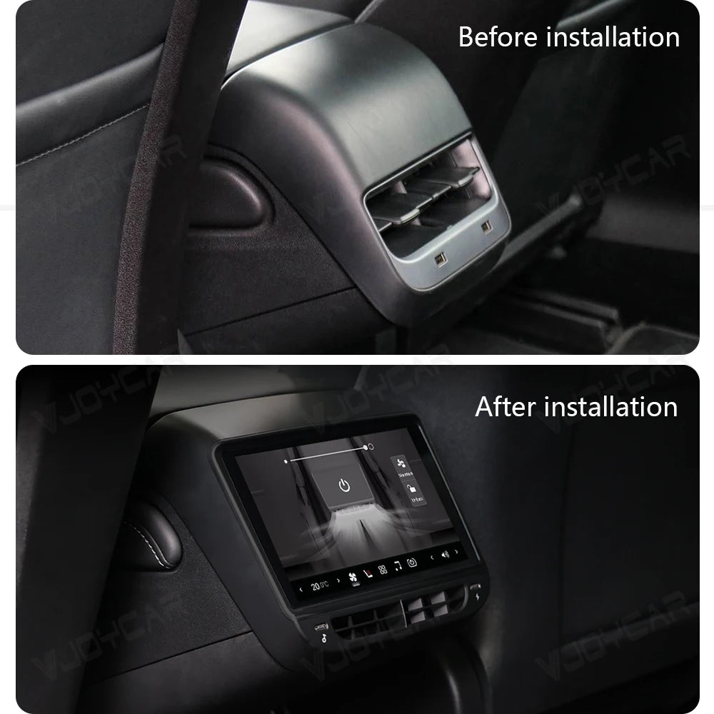 VJOYCAR Newest 8.8inch 4K HD Rear Display for Tesla Model Y 3 WIFI Entertainment Screen Qualcomm Chip 4-Direction Airlet Adjust