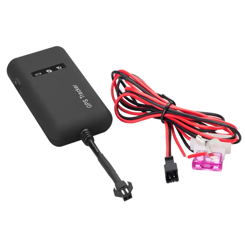 1Set GT02A 12V-36V Real-Time GPS/GSM/GPRS SMS Car GPS Tracker Real-Time Positioning Supports Google Maps Link Black Mini