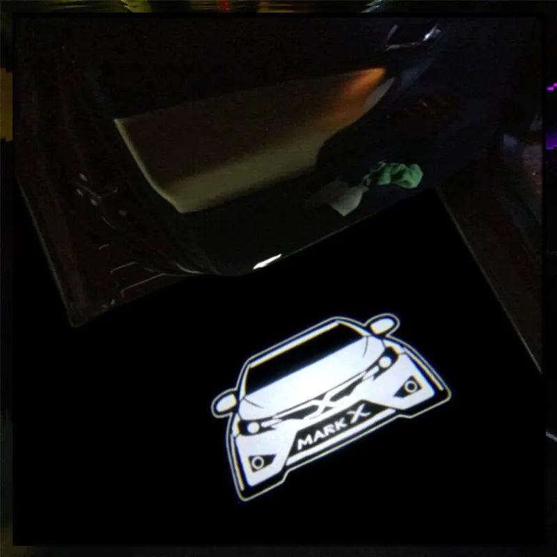 LED For Toyota Reiz Welcome Light Toyota Car Door Light 2pcs Reiz Courtesy Light For Toyota Reiz Mark X Prado Avalon Puddle Lamp