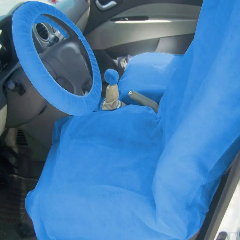 2 Pcs Universal Car Seat Cover Disposable Non-Woven Fabric Vehicle Dustproof Waterproof Cleaning Beauty Repair Car Protector New