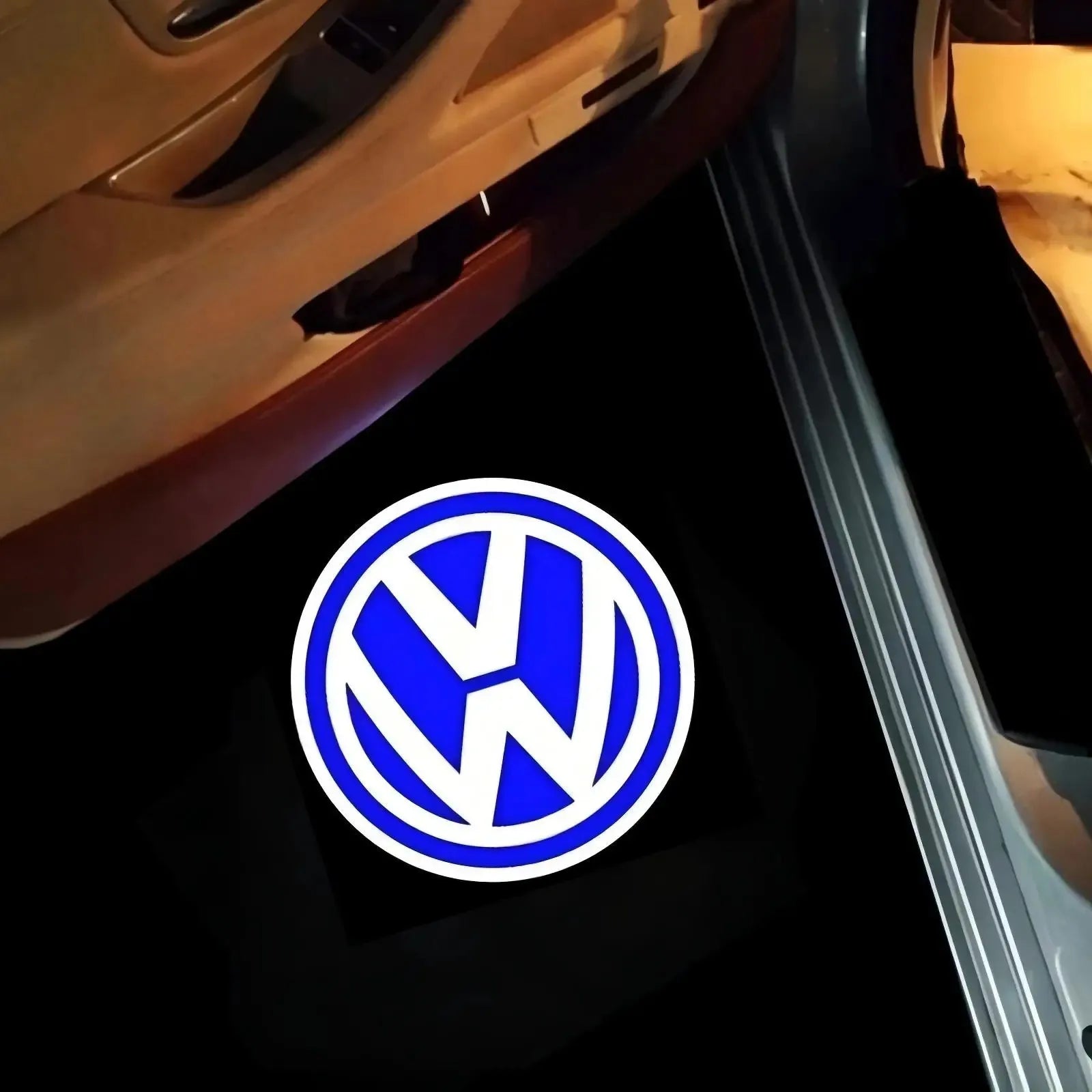 LED Car Door Light Projector Lamp For Volkswagen VW R Line GTI Touareg 7P Golf 5 6 7 Jetta MK5 MK7 Passat B6 B7 B8 B9 CC Tiguan
