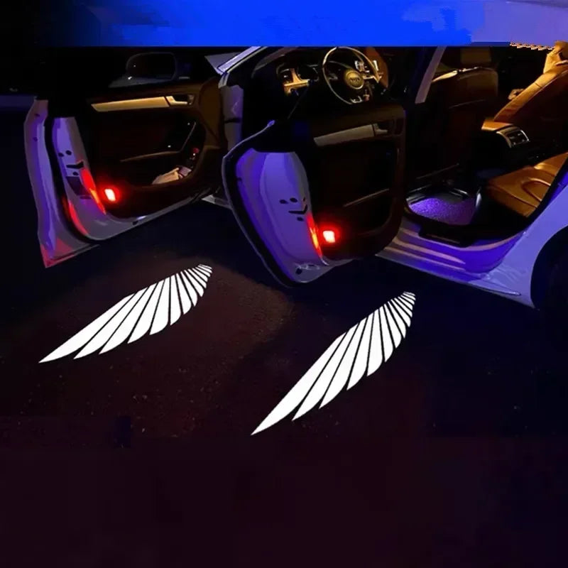 2PC Wireless Led Car Door Welcome Laser Projector Logo Shadow Night Light Car Styling Courtesy Lamp Car Accessories Kits For BYD