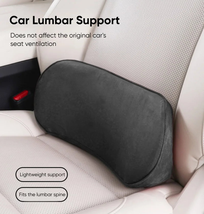Lumbar Support Pillow for Car Memory Foam Lumbar Pillow for LOwer Back Pain Relief Back Cushio for Driving