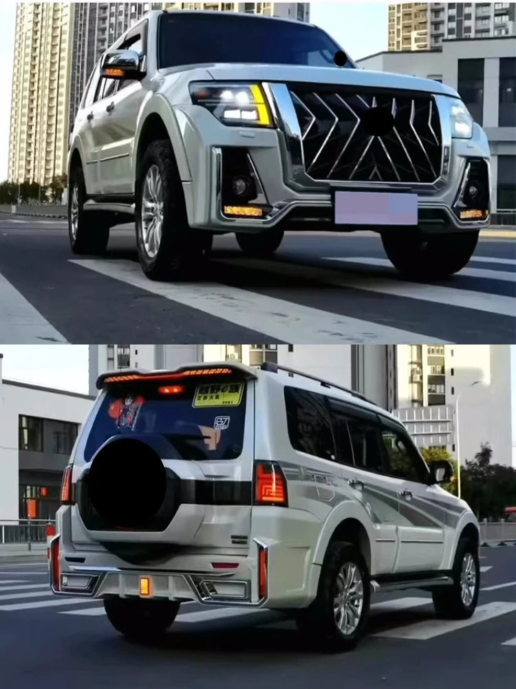 Body Kit for Mitsubishi Pajero V93 V97 V98 15-20 modified Grill Bumper Headlight Taillight Tail Wing Surround Car Accessories