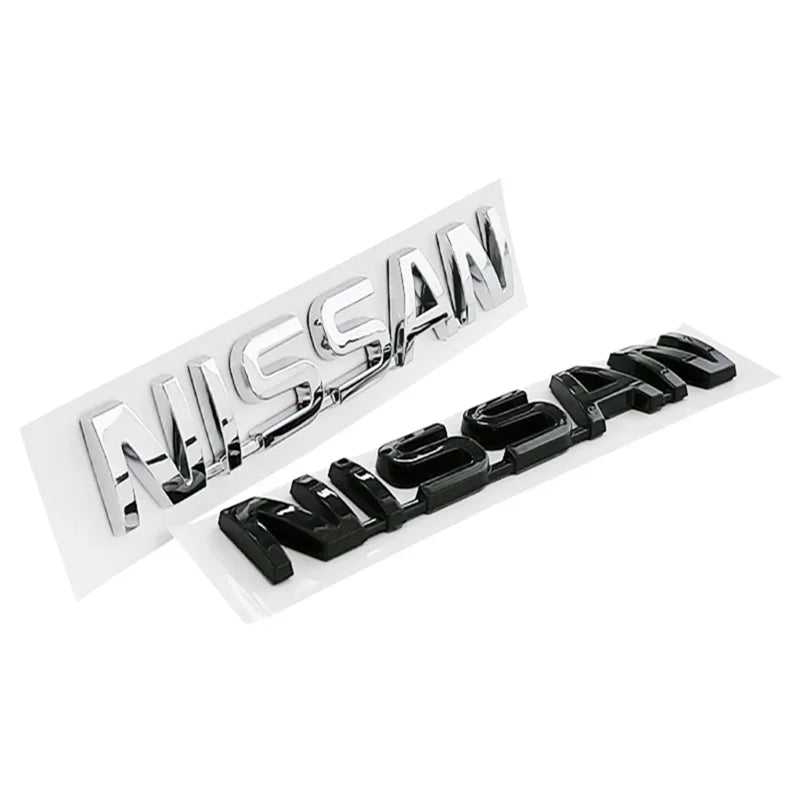 ABS Car Rear Trunk Bumper Tail Emblem Letter Sticker for Nissan Qashqai J11 J10 Leaf Juke Patrol Micra X Trail Tiida Nismo Note