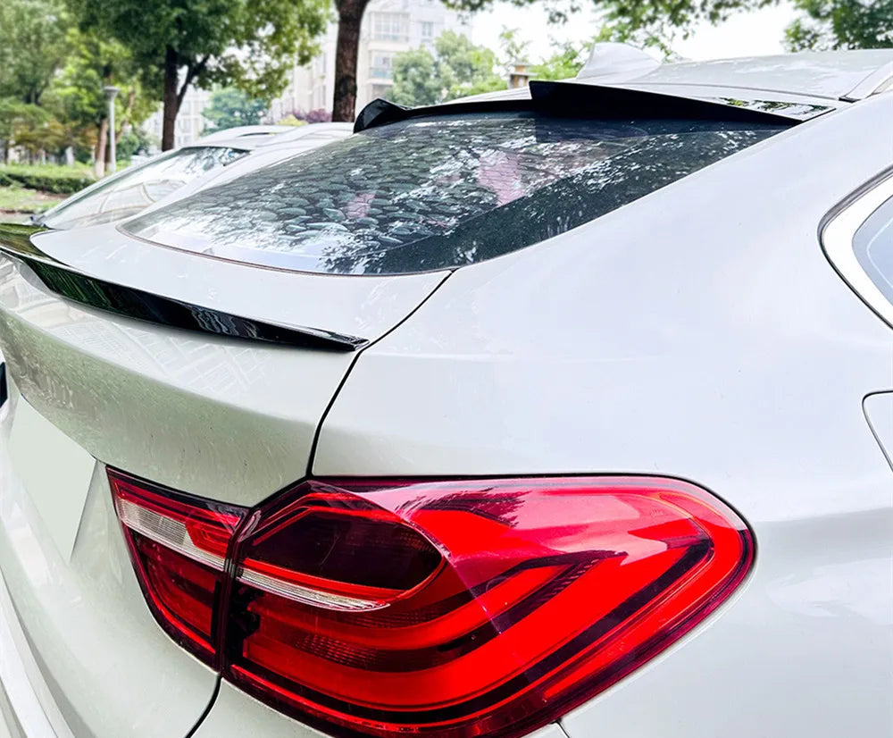 For BMW X4 F26 2014 2015 2016 2017 2018 Bodykit Car Rear Trunk Lid Rear Window Black Carbon Spoiler Wings Tuning Accessorie Part