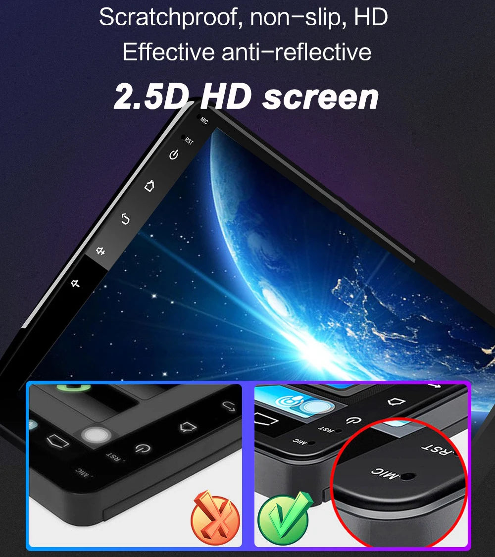 Universal 7/9/10 inch Android 13 Car Radio 64G Autoradio android 2 Din car radio GPS BT Central Multimedia Smart car systems