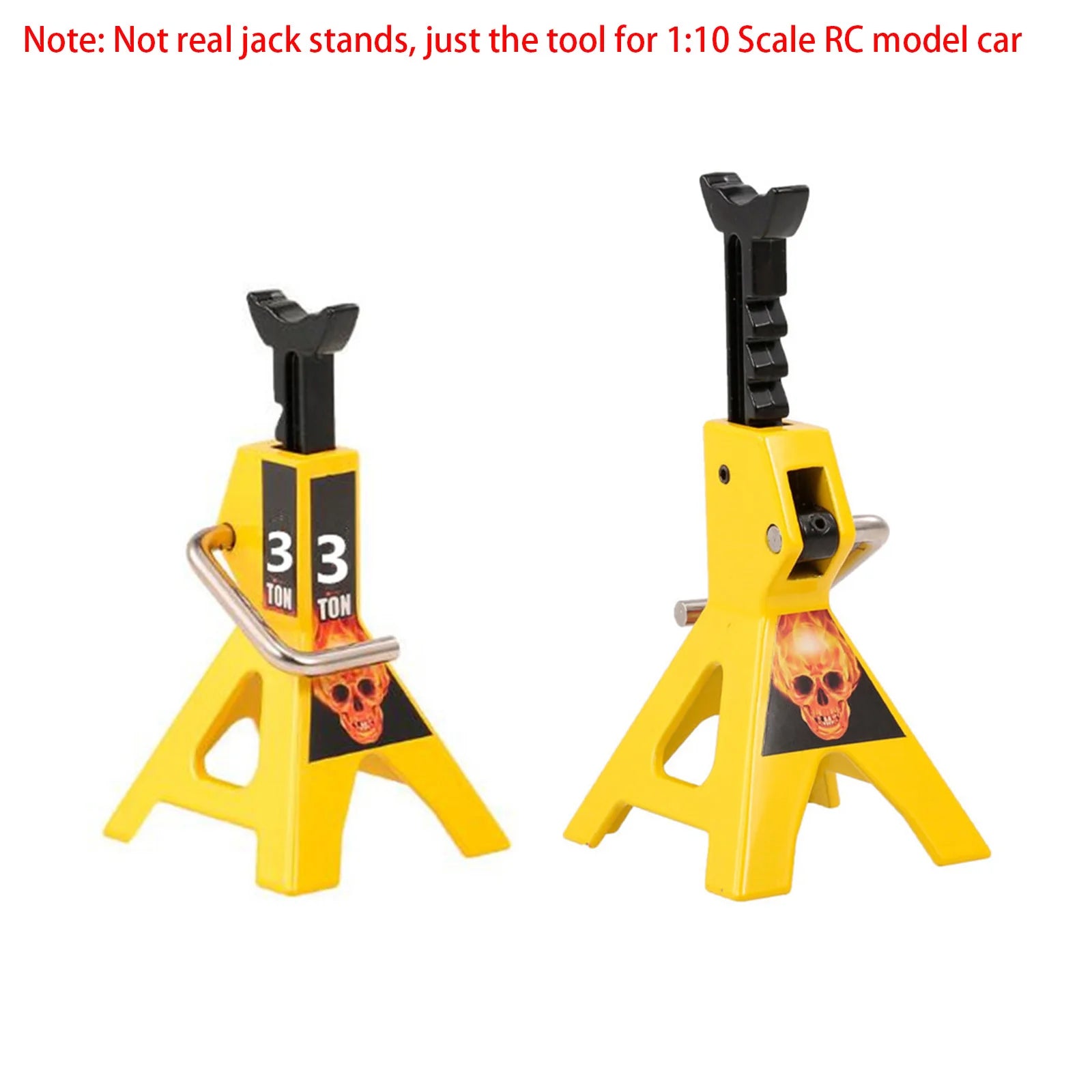 RCZIPROY 2PCS RC Jack Bracket 3T 6T Metal Height Adjustable Analog Part for 1/10 RC Creeper Axial Traxxas TRX4 Upgrade Parts