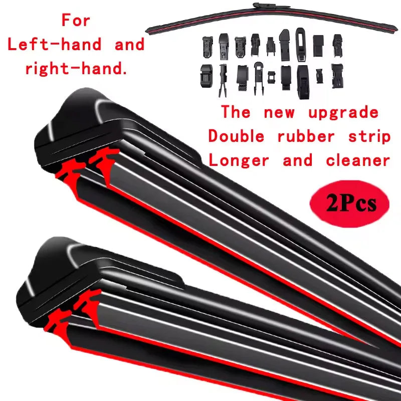 For Toyota Land Cruiser 100 200 J150 Prado J90 Front Windscreen Wipers Double Rubber Car Wiper Blades Car Accessories
