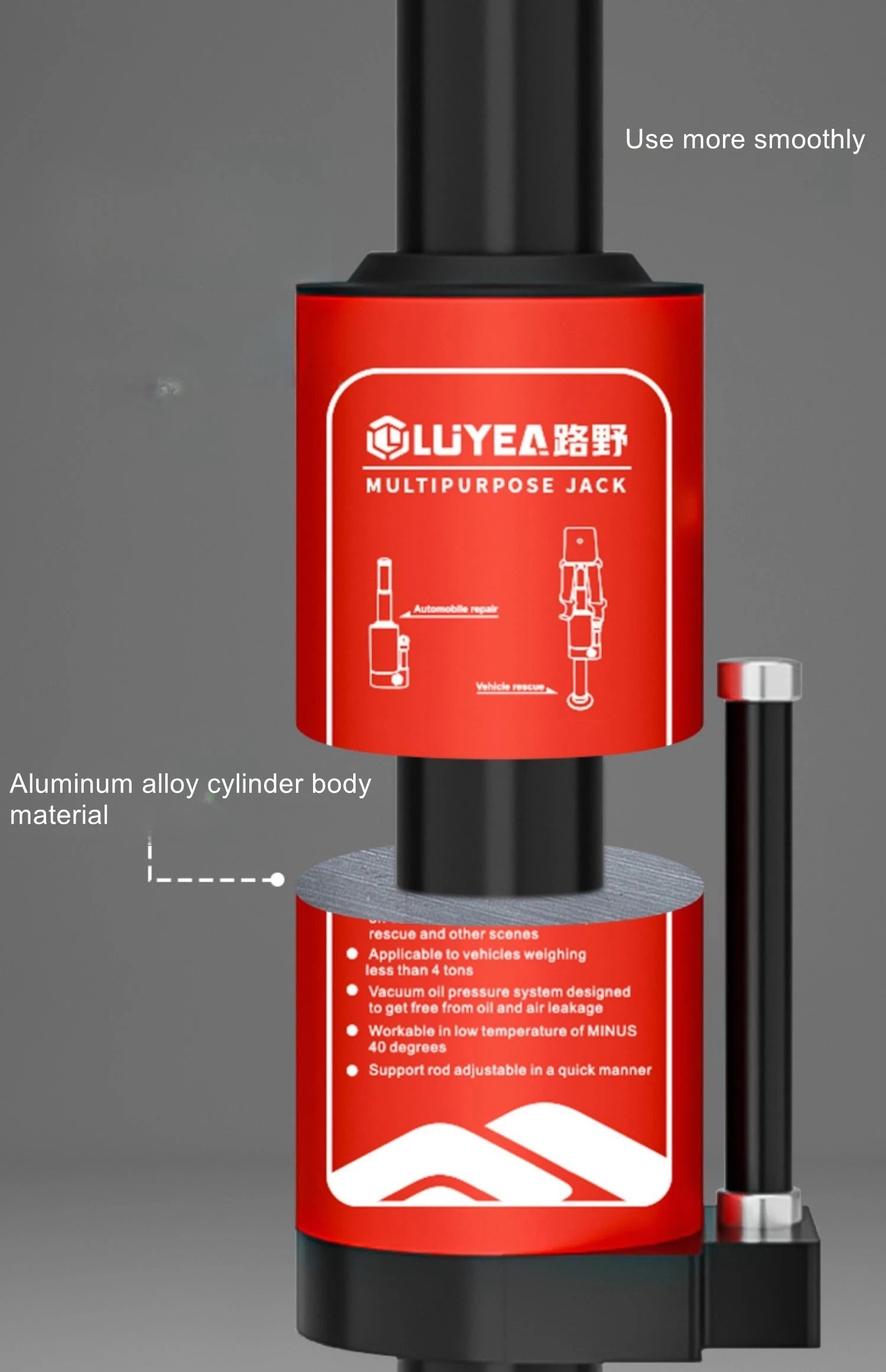 Hydraulic jack adjustable extrication across the desert vertical rescue tool car off-road vehicle multipurpose