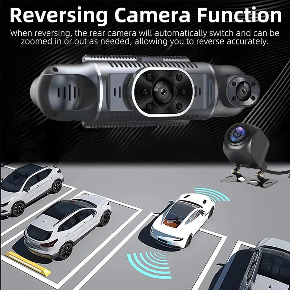 4Camera Car DVR 4*1080P 360 Degrees Video Recorder WIFI GPS Dash Cam Front right left Rear View camera 24h Parking Monitor Gift