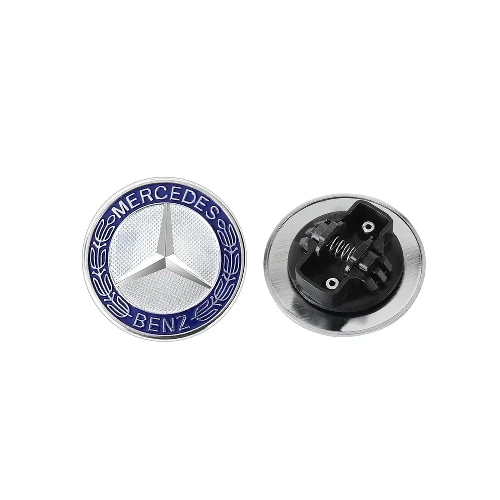 Car Metal 57mm Flat Hood Emblem Front Badge Logo For Mercedes Benz AMG W212 W213 W205 W177 W247 W176 CLS CLA CLK CLG GLS X253