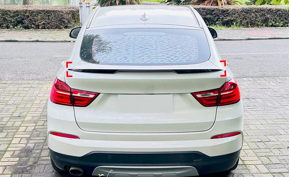 For BMW X4 F26 2014 2015 2016 2017 2018 Bodykit Car Rear Trunk Lid Rear Window Black Carbon Spoiler Wings Tuning Accessorie Part