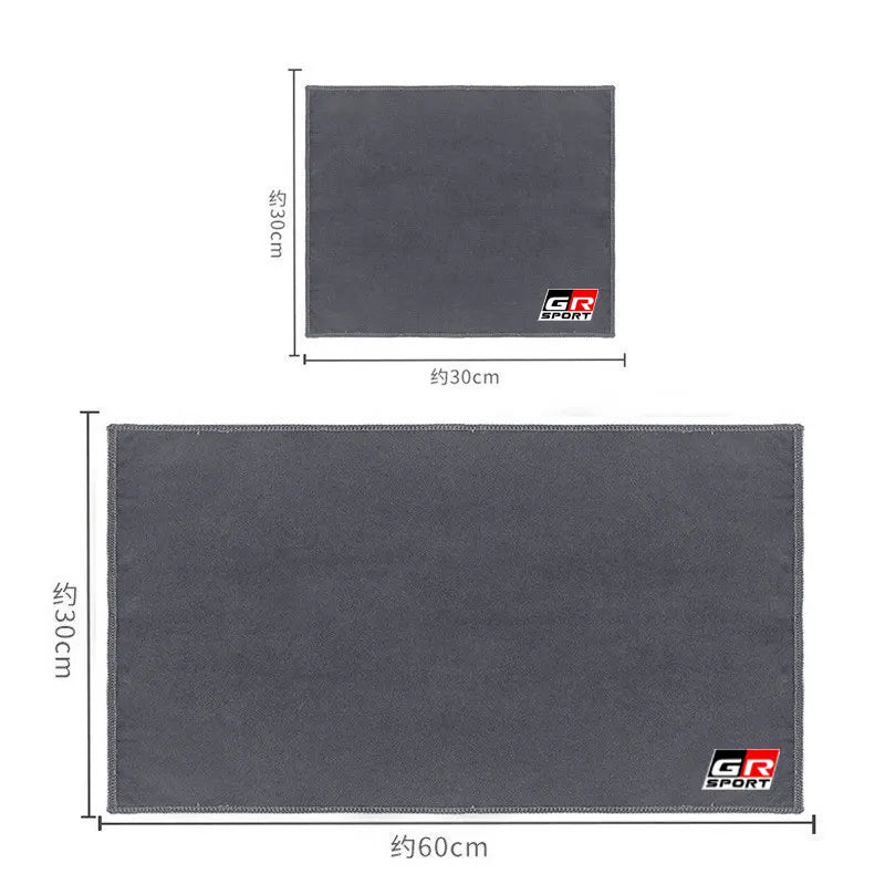 High-grade car cleaning towel without watermark For Toyota GR Sport Gazoo Racing Yaris 86 Corolla Hilux Supra C-HR Accessories