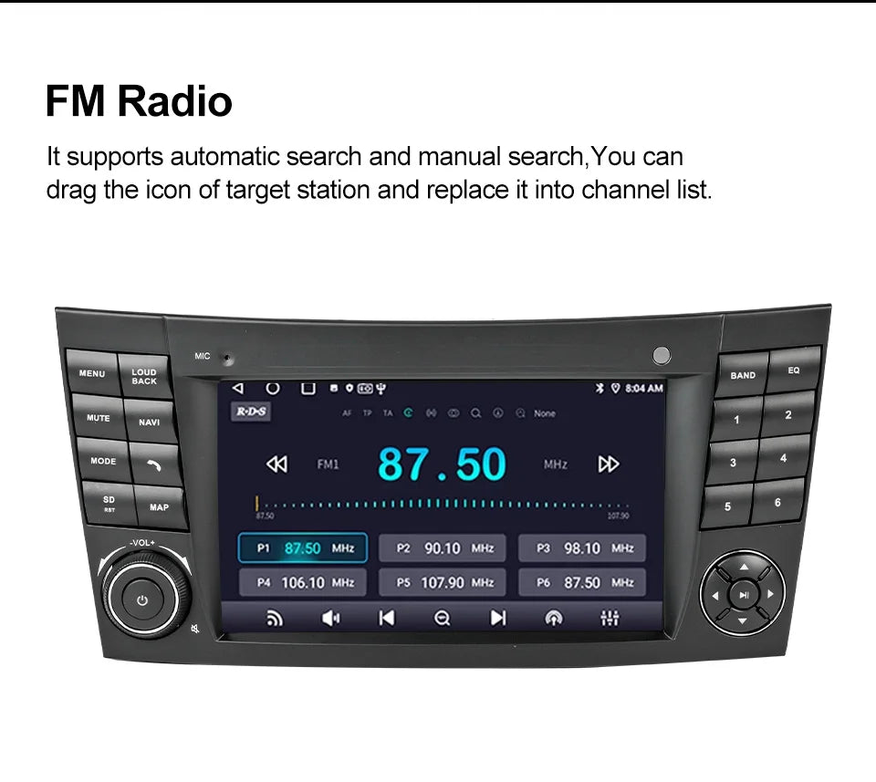 Android Radio For Mercedes Benz E-class W211 E200 E220 E300 E350 E240 E270 E280 CLS CLASS W219 Car Player Wireless Carplay Auto