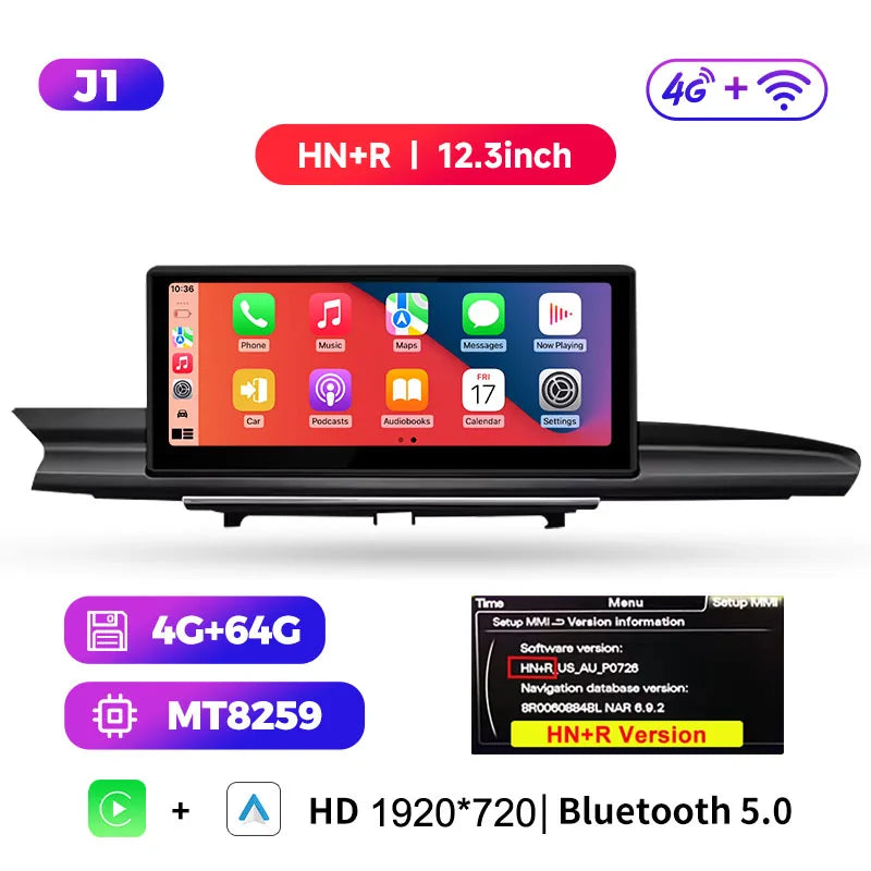 Android 14 bluetooth Car Radio Multimedia Player Carplay Screen Stereo ntelligent car systems GPS Navigation For Audi A6 A7 C7