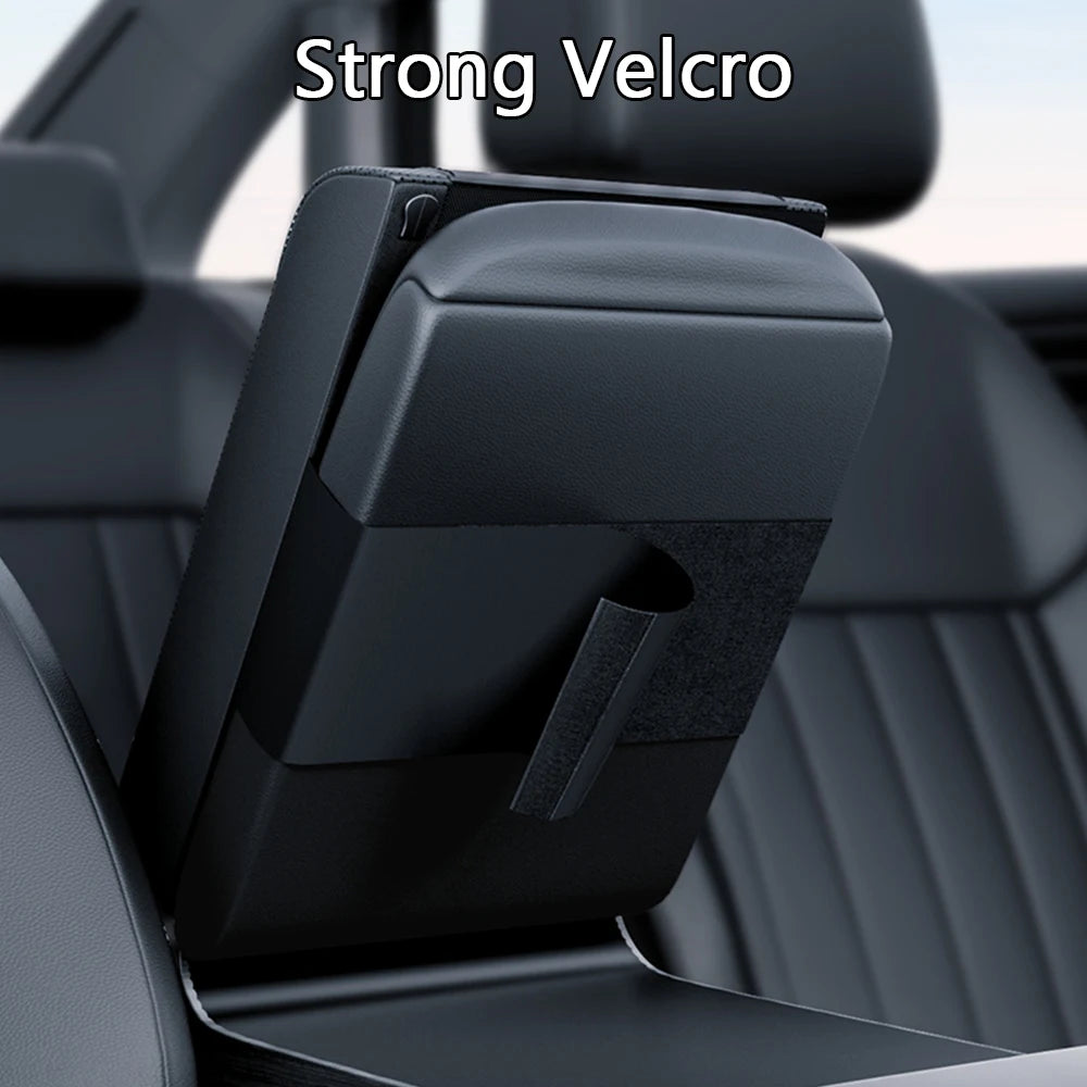 Adjustable Leather Armrest Cushion Arm Rest Box Armrest Box Height Pad Car Armrest Pad Auto Seat Gap Organizer Elbow Supportor