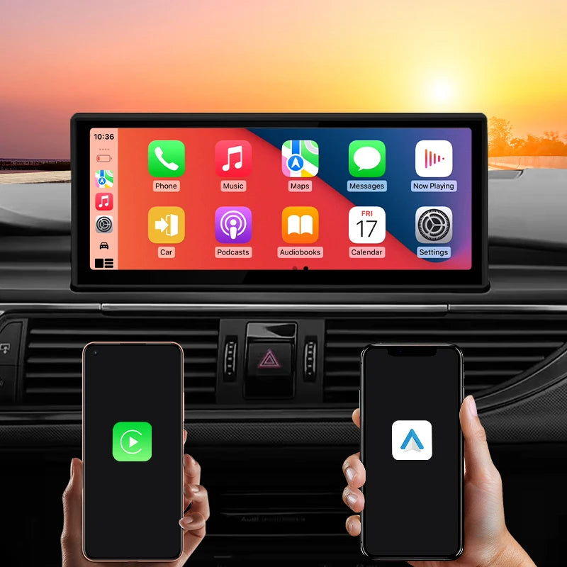 Android 14 bluetooth Car Radio Multimedia Player Carplay Screen Stereo ntelligent car systems GPS Navigation For Audi A6 A7 C7