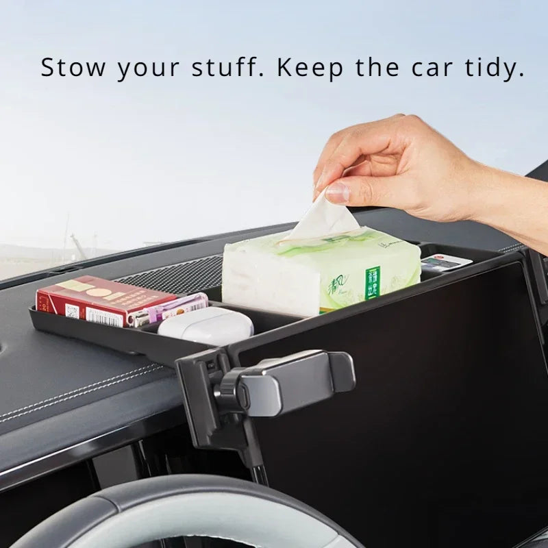 Car Navigation Cell Phone Holder Holder Center Screen Rear Storage Box  For BYD Leopard 5 Interior Refit Accessories