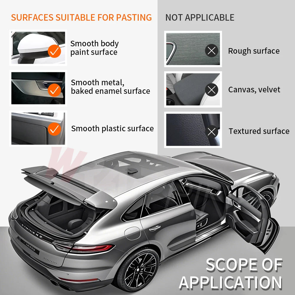 9D Carbon Fiber Car Sticker Self Adhesive Glossy Black Vinyl Wrap Film Anti-Scratch Auto Decoration Sticker for Cars Accessories