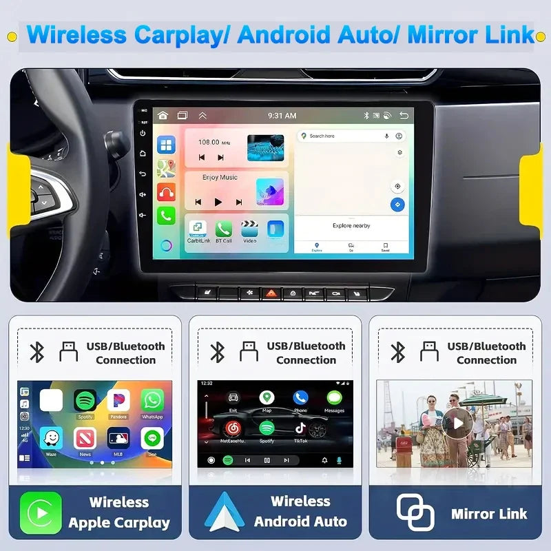 Universal 7/9/10 inch Android 13 Car Radio 64G Autoradio android 2 Din car radio GPS BT Central Multimedia Smart car systems