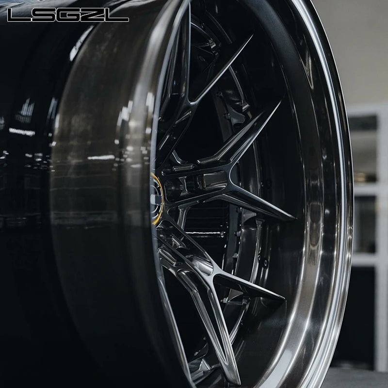 For Audi BMW Deep Lip Concave Chrome Aluminum Wheels 19 20 21 22 24 26 Wheel Spokes 5x114.3 5x112 5x130 Car Wheels