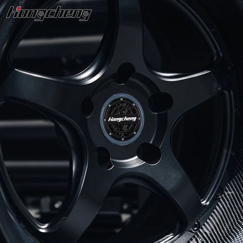 2 Piece Carbon Fiber Five-Star Wheel Concave Rim 5x114.3 5x120 5x112 Forged Wheel Jdm Style Forged Wheel For Honda Type R